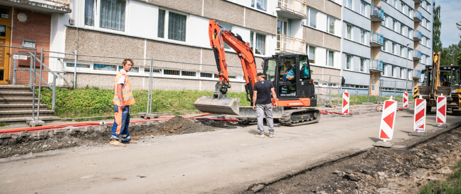 Nový bagr Kubota v akci