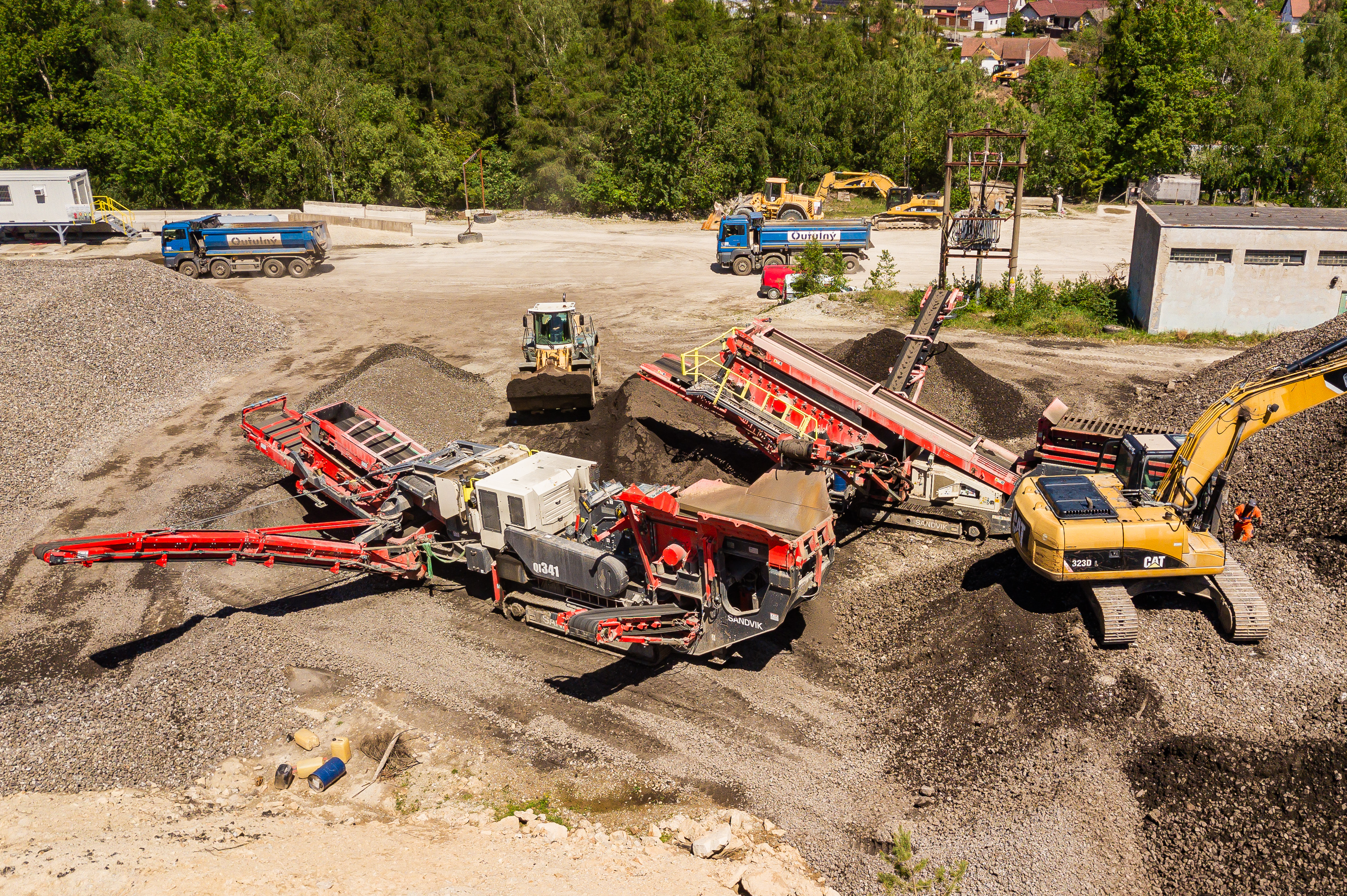 Recyklační linka Šumboru v Ořechově