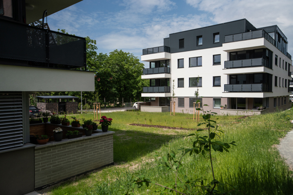 Výstavba bytových družstevních domů Mírová v Dobrušce